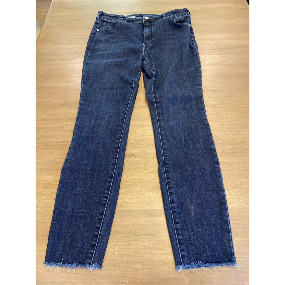 Anthropologie Pilcro Women's Jeans Size 32 High Rise Ankle Raw Hem Skinny